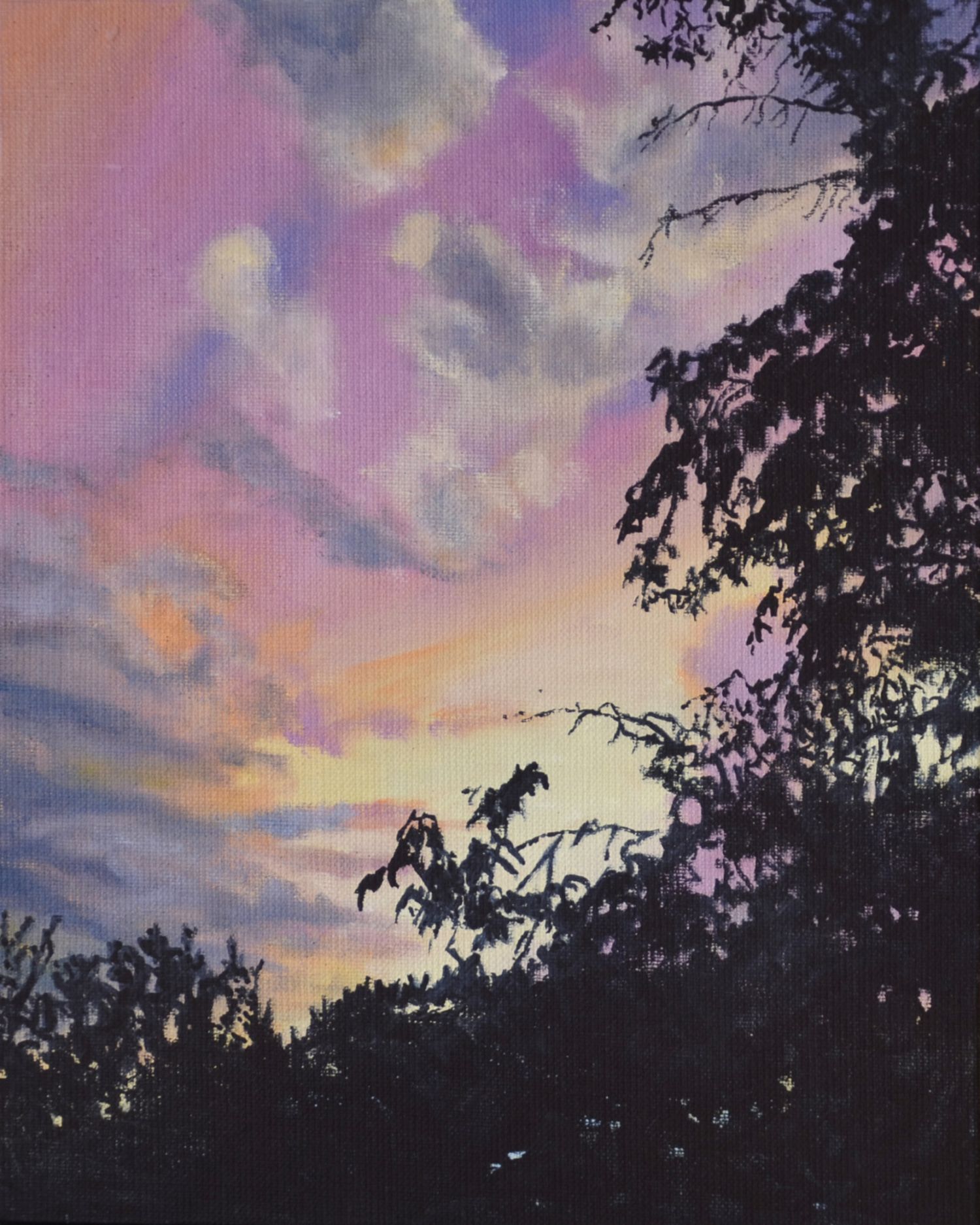 30x24 cm, Öl auf Malplatte, Oktober 2019