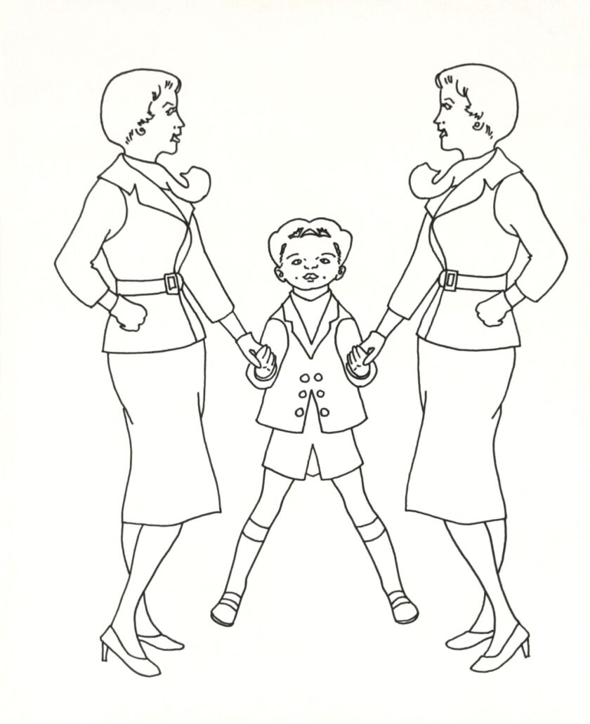 44x36 cm, Filzstift auf Papier, 1997