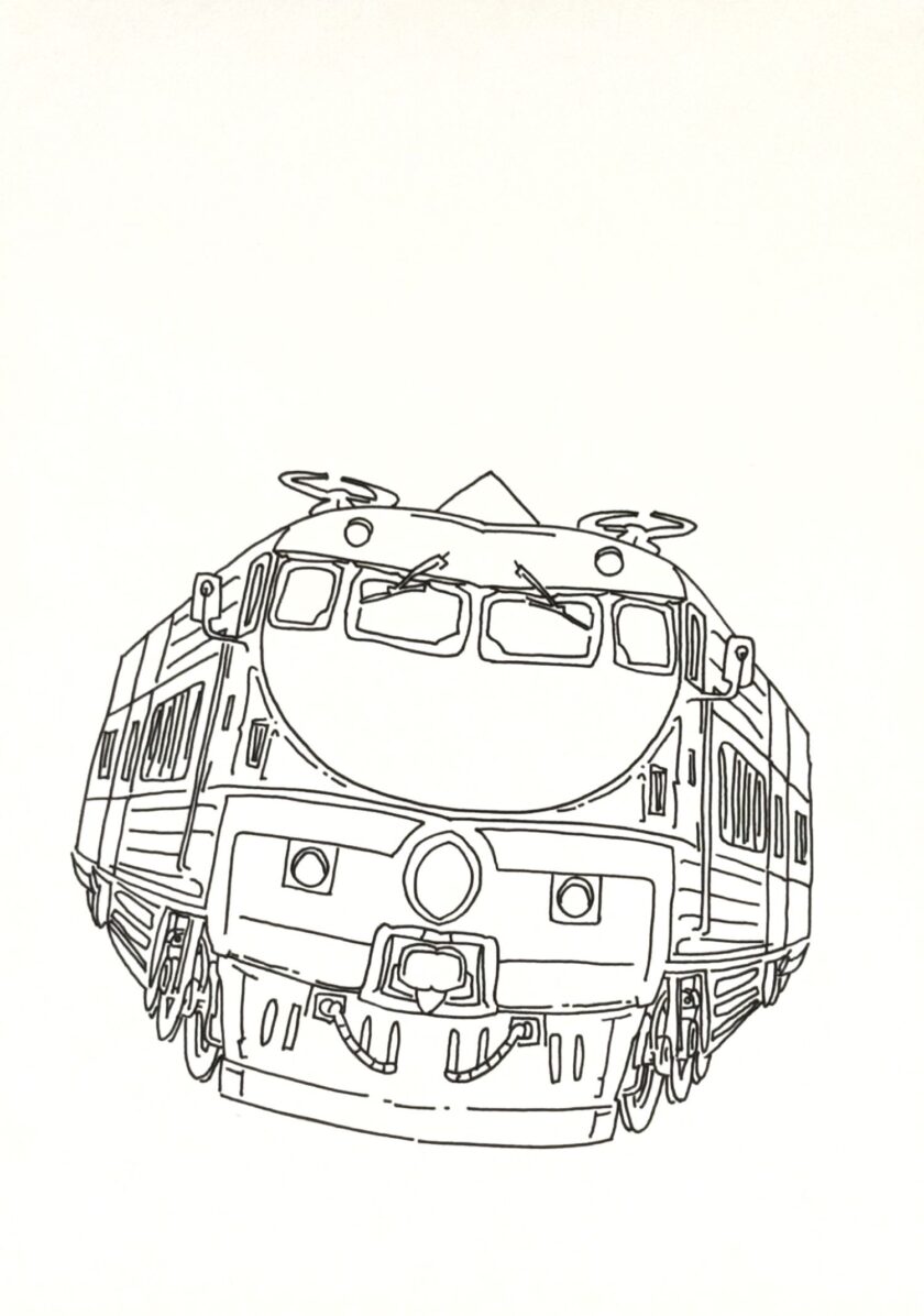 44x31 cm, Filzstift auf Papier, 1997