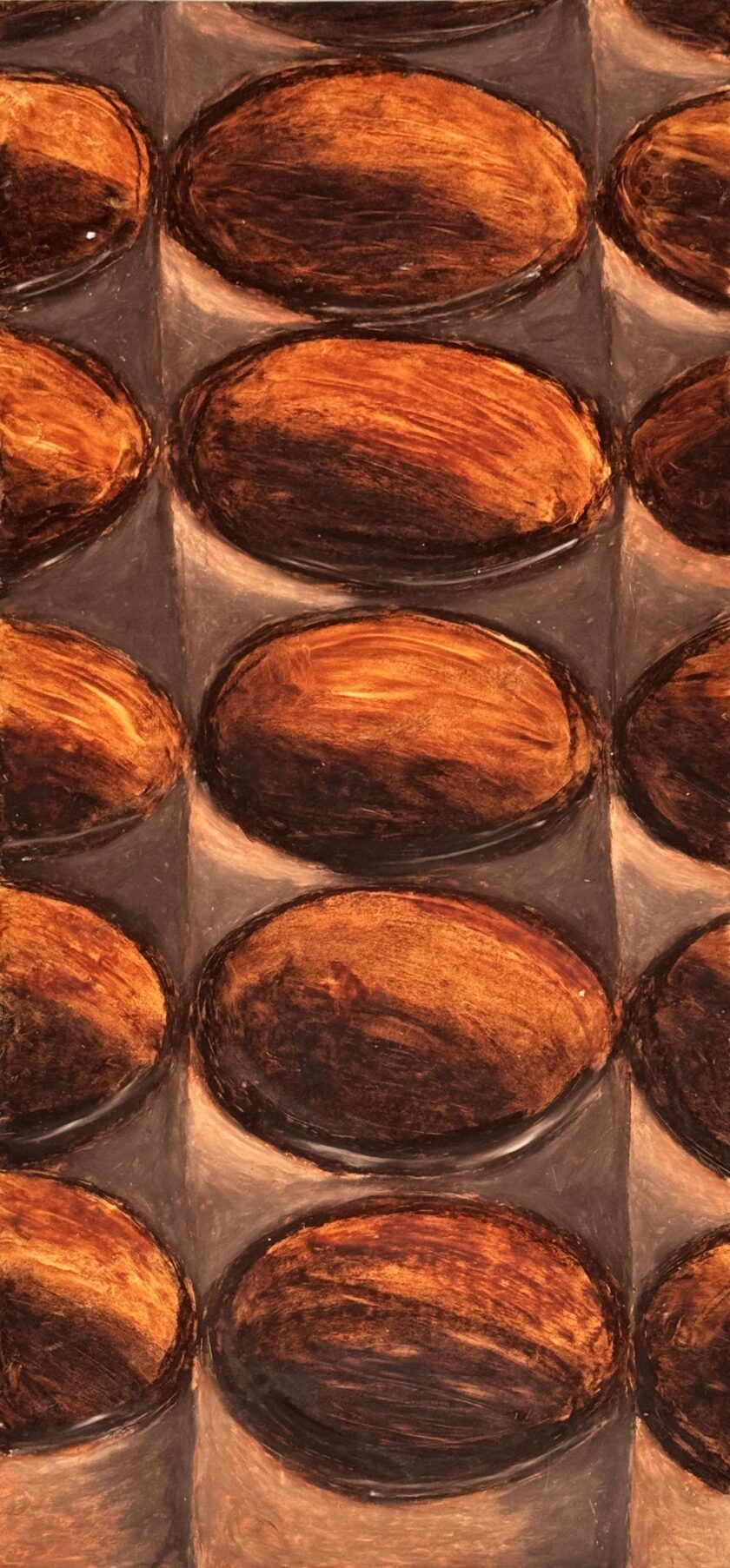 70x33.5 cm, Ölkreide auf Halbkarton, Dezember 1995