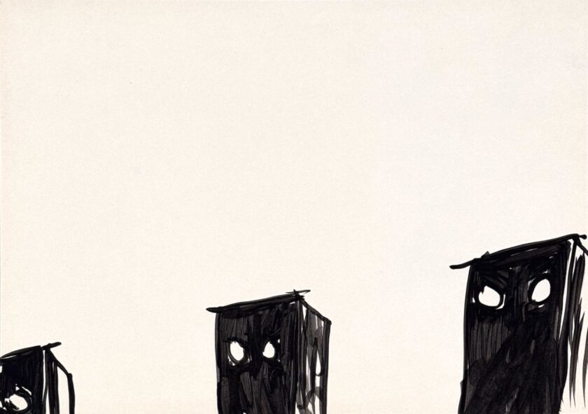 21x29.7 cm, Acryl auf Papier, Februar 1995