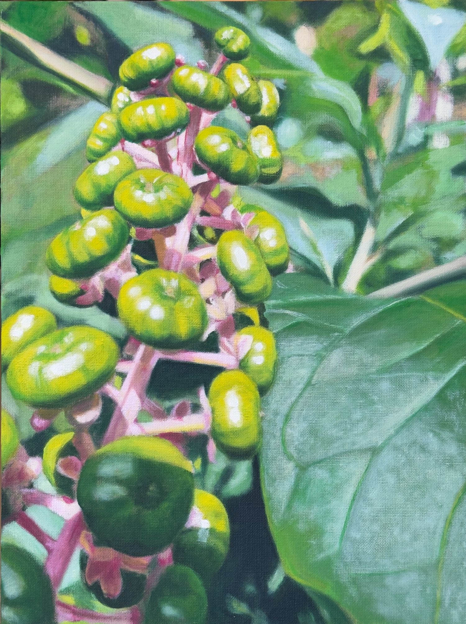 40x30 cm, Öl auf Malplatte, August 2023